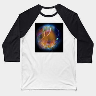 Man in dark space tunnel Baseball T-Shirt